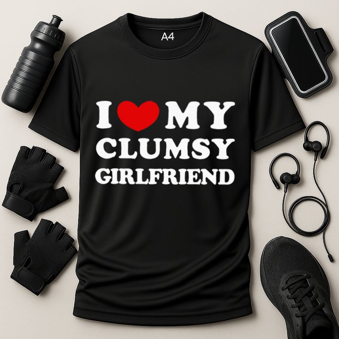 I Love My Clumsy Girlfriend I Heart My Clumsy Girlfriend Cooling Performance Crew T-Shirt