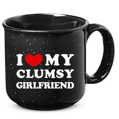 I Love My Clumsy Girlfriend I Heart My Clumsy Girlfriend 15oz Campfire Ceramic Mug