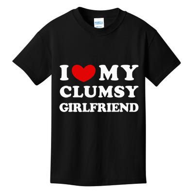 I Love My Clumsy Girlfriend I Heart My Clumsy Girlfriend Kids T-Shirt