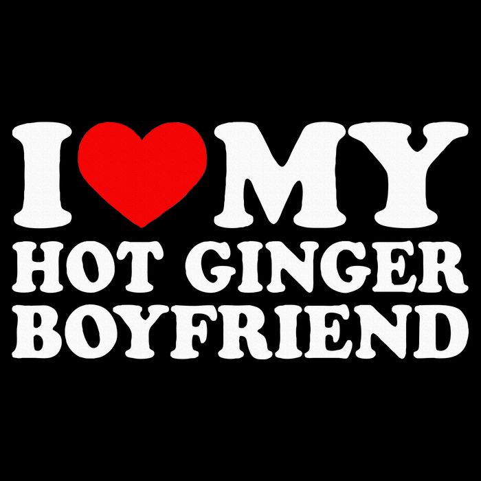 I Love My Hot Ginger Boyfriend I Heart My Hot Redhead Bf V-Neck T-Shirt