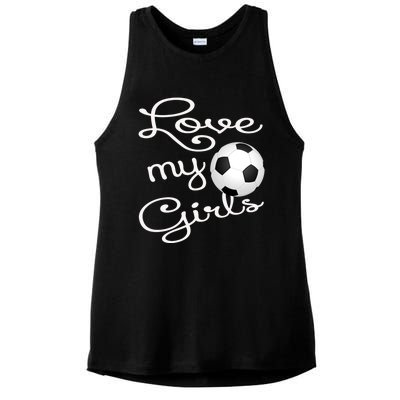 I Love My Soccer Futbol Great Gift For Momgiftcute Soccer Mom Gift Ladies PosiCharge Tri-Blend Wicking Tank