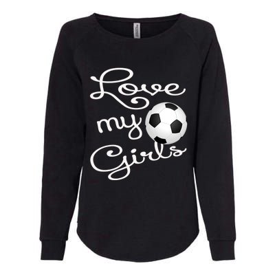 I Love My Soccer Futbol Great Gift For Momgiftcute Soccer Mom Gift Womens California Wash Sweatshirt