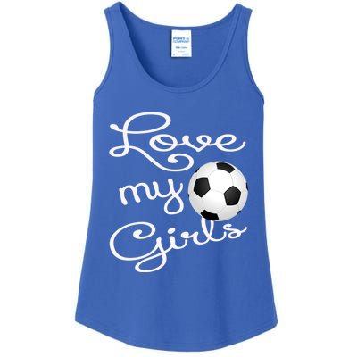 I Love My Soccer Futbol Great Gift For Momgiftcute Soccer Mom Gift Ladies Essential Tank