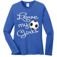 I Love My Soccer Futbol Great Gift For Momgiftcute Soccer Mom Gift Ladies Long Sleeve Shirt