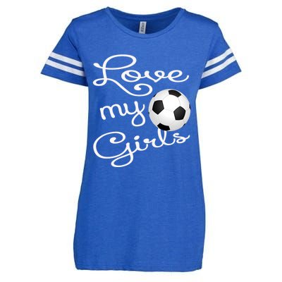 I Love My Soccer Futbol Great Gift For Momgiftcute Soccer Mom Gift Enza Ladies Jersey Football T-Shirt