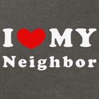 I Love My Neighbor I Heart My Neighbor Cotton Canvas Backpack
