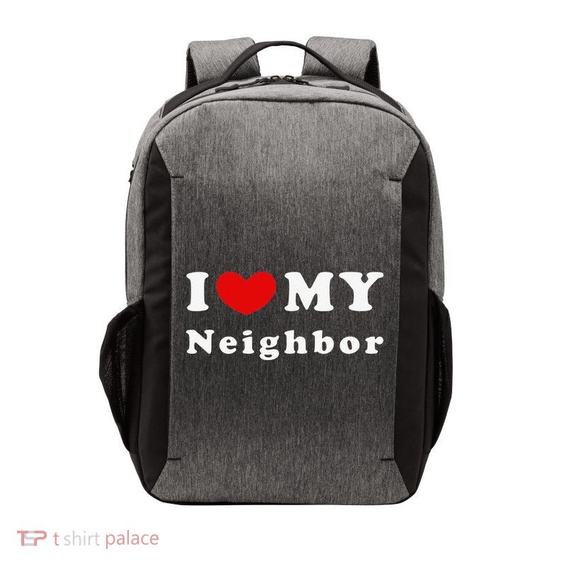 I Love My Neighbor I Heart My Neighbor Vector Backpack