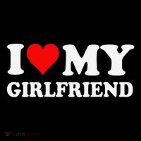 I Love My Hot Girlfriend I Heart My Hot Girlfriend Funny Gift Tall T-Shirt
