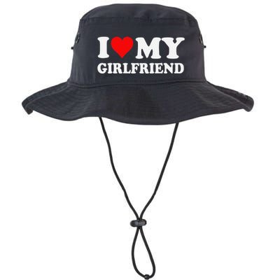 I Love My Hot Girlfriend I Heart My Hot Girlfriend Funny Gift Bucket Hat