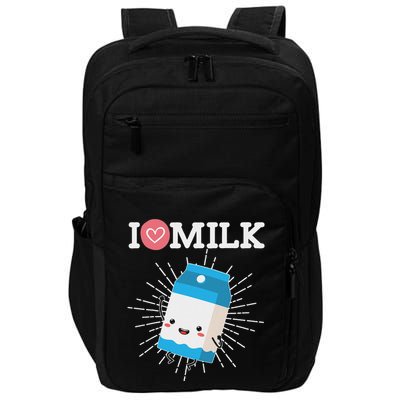 I Love Milk For A Funny Milk Maker Milk Novelty Fan Impact Tech Backpack