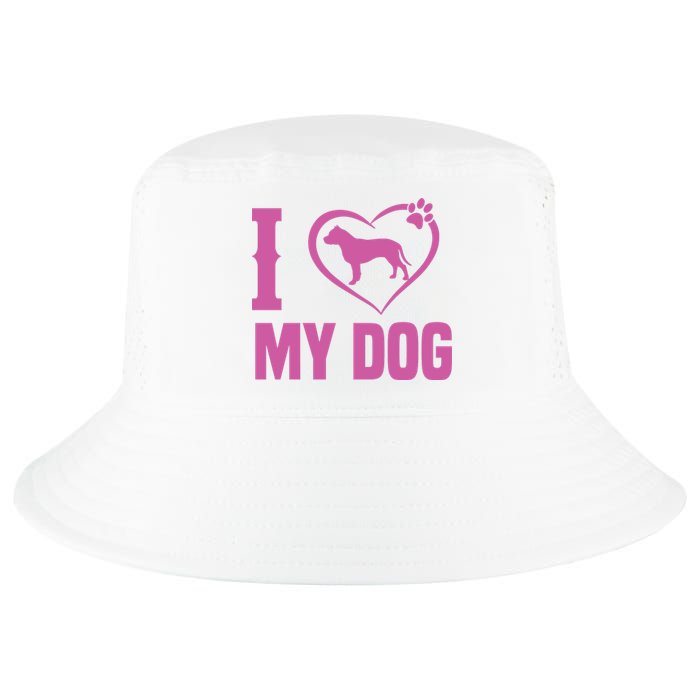 I Love My Dog Cool Comfort Performance Bucket Hat