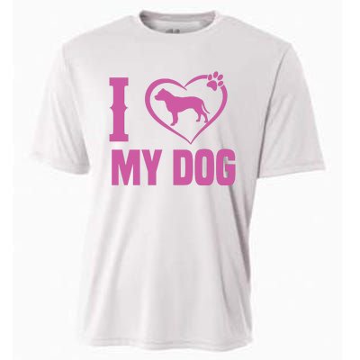 I Love My Dog Cooling Performance Crew T-Shirt