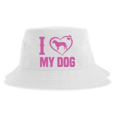 I Love My Dog Sustainable Bucket Hat