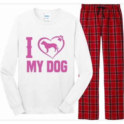 I Love My Dog Long Sleeve Pajama Set