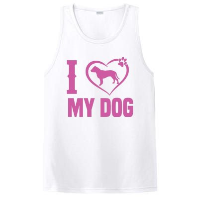 I Love My Dog PosiCharge Competitor Tank