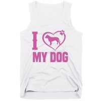 I Love My Dog Tank Top