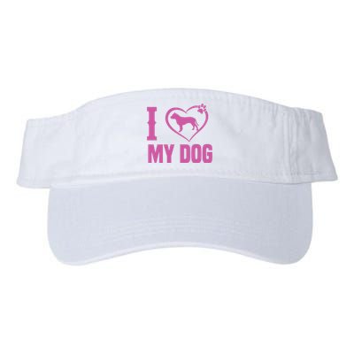 I Love My Dog Valucap Bio-Washed Visor