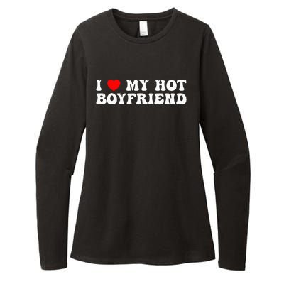 I Love My Boyfriend I Love My Hot Boyfriend So Stay Away Womens CVC Long Sleeve Shirt