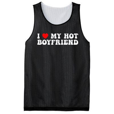 I Love My Boyfriend I Love My Hot Boyfriend So Stay Away Mesh Reversible Basketball Jersey Tank