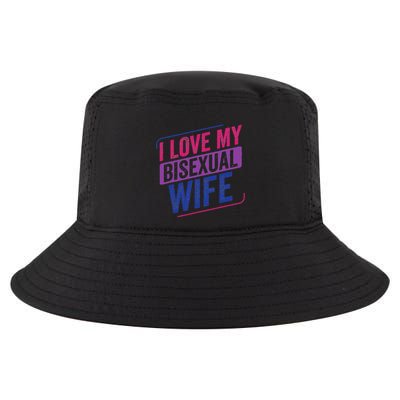 I Love My Bisexual Wife Bi Pride Bisexual Flag Cool Comfort Performance Bucket Hat