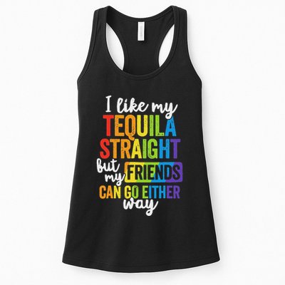 I Like My Tequila Straight But My Friends Can Go Either Way Womens Tank Top