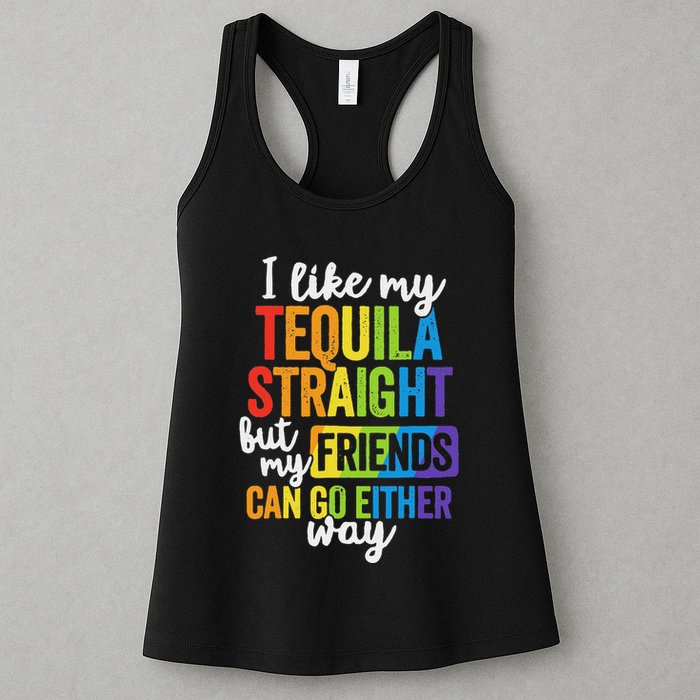 I Like My Tequila Straight But My Friends Can Go Either Way Womens Tank Top