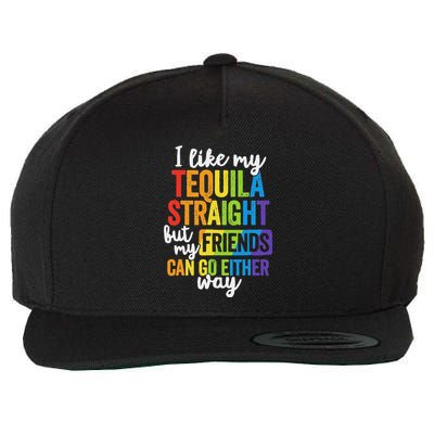 I Like My Tequila Straight But My Friends Can Go Either Way Wool Snapback Cap