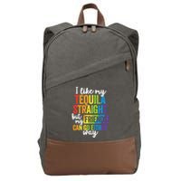 I Like My Tequila Straight But My Friends Can Go Either Way Cotton Canvas Backpack