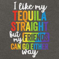 I Like My Tequila Straight But My Friends Can Go Either Way Cotton Canvas Backpack