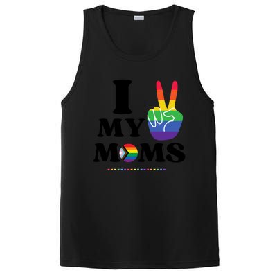 I Love My 2 Moms Supports Lgbtq+ Parenthood Proud Family Cool Gift PosiCharge Competitor Tank