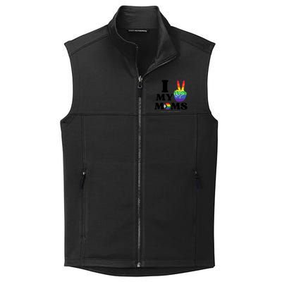 I Love My 2 Moms Supports Lgbtq+ Parenthood Proud Family Cool Gift Collective Smooth Fleece Vest