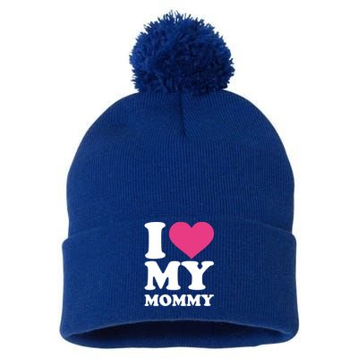 I Love My Mommy Cool Gift Pom Pom 12in Knit Beanie