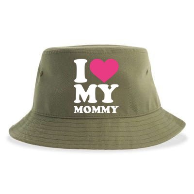 I Love My Mommy Cool Gift Sustainable Bucket Hat