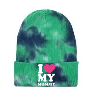 I Love My Mommy Cool Gift Tie Dye 12in Knit Beanie