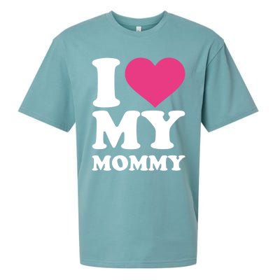 I Love My Mommy Cool Gift Sueded Cloud Jersey T-Shirt