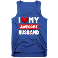 I Love My Awesome Husband Cute Valentine's Day Couples Meaningful Gift Tank Top