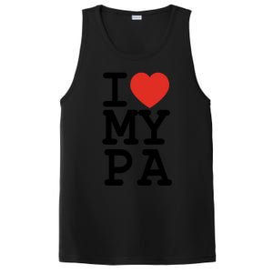 I Love My Pa Family Matching Valentines Day Gift PosiCharge Competitor Tank