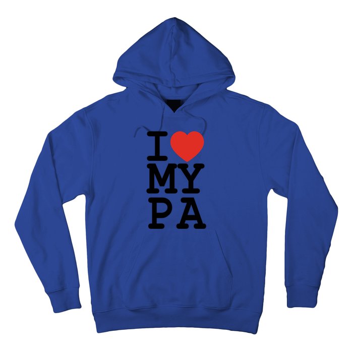 I Love My Pa Family Matching Valentines Day Gift Hoodie