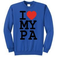 I Love My Pa Family Matching Valentines Day Gift Sweatshirt