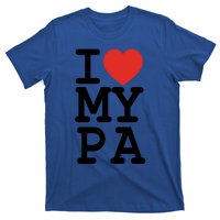 I Love My Pa Family Matching Valentines Day Gift T-Shirt