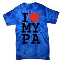 I Love My Pa Family Matching Valentines Day Gift Tie-Dye T-Shirt