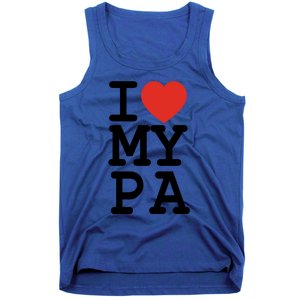 I Love My Pa Family Matching Valentines Day Gift Tank Top