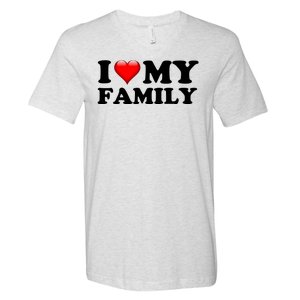 I Love My Family V-Neck T-Shirt