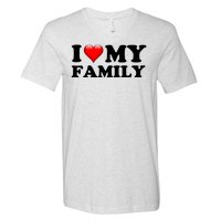 I Love My Family V-Neck T-Shirt