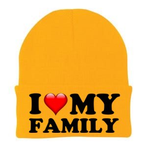 I Love My Family Knit Cap Winter Beanie