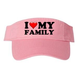 I Love My Family Valucap Bio-Washed Visor