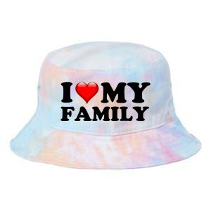 I Love My Family Tie Dye Newport Bucket Hat