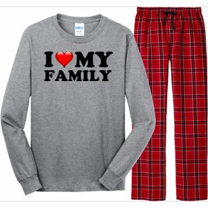 I Love My Family Long Sleeve Pajama Set