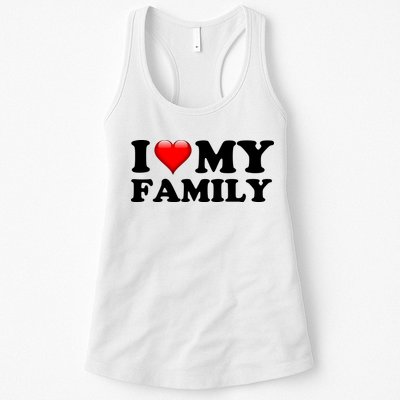 I Love My Family Womens Tank Top