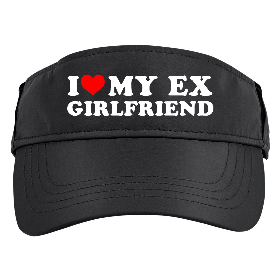 I Love My EX Girlfriend I Heart My Ex Girlfriend GF Adult Drive Performance Visor